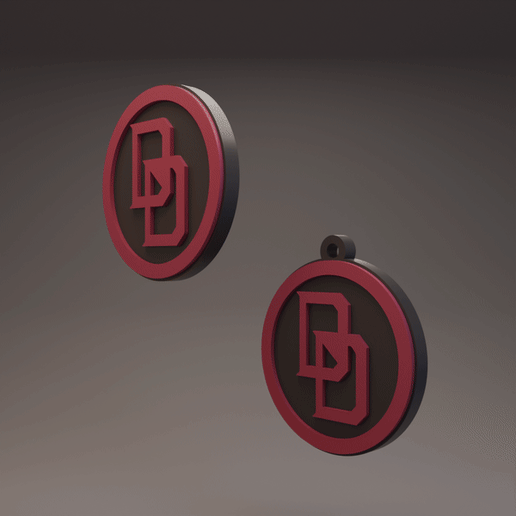 Daredevil - Marvel - Rivals - Keychain and Coin/Badge