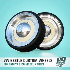 0.gif Файл STL VW Beetle Custom 3tlg колеса для модели Tamiya Volkswagen Beetle масштаба 1:24・Идея 3D-печати для скачивания