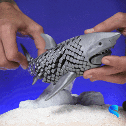 Great-White-Shark-GIF-1.gif Файл 3D Большая белая акула・Шаблон для 3D-печати для загрузки