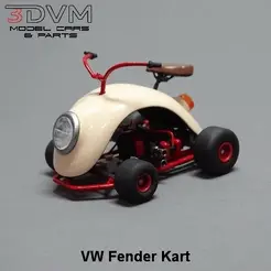 0-ezgif.com-gif-maker.gif 3D file VW Fender Kart in 1/24 Scale・Model to download and 3D print