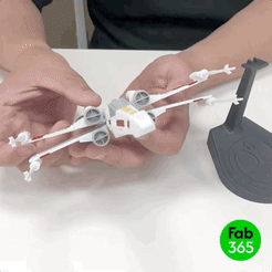 X-Wing_00.gif 3D file StarWars X-Wing・3D printing model to download