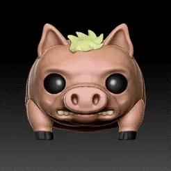 ZBrush-Movie2.gif Archivo OBJ FUNKO POP PET / SPIDER PIG FUNKO POP / PIGGY POP・Plan de impresora 3D para descargar