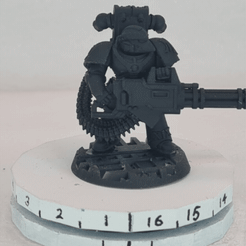 20230530_223130.gif STL file Space Soldier Raven Guardian Tactical Supporting Miniguns・Model to download and 3D print
