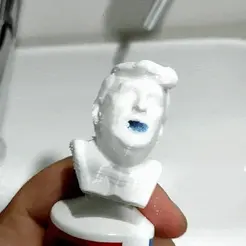1645498027227.gif STL file Donald Trump toothpaste cap dispenser・3D printing design to download