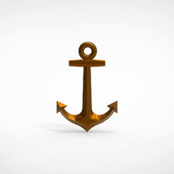 Anchor.gif STL file Anchor type C・3D printing template to download