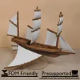 Xebec-Airship-Model-3D-Printed-and-Painted-Thrumbnail.gif Xebec Sailing Airship Gaming Miniature Flying Ship Compatible with DnD Spelljammer