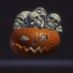 ABB_252.gif STL file pumpkin_SCP_002・3D printing design to download