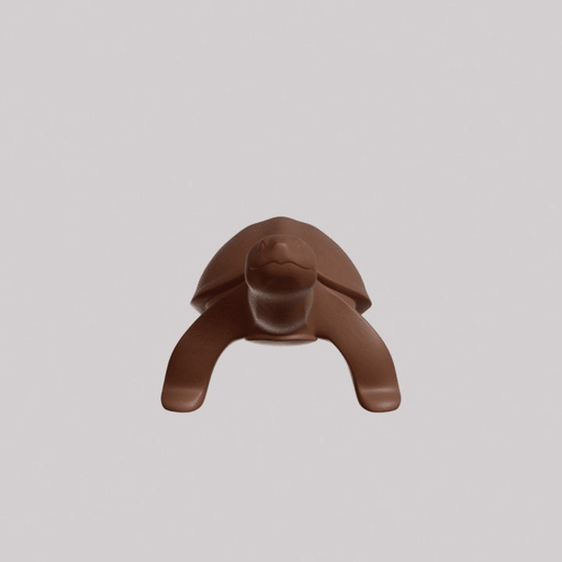 Minimalist Snapping Turtle Sculpture