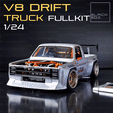 0.gif V8 DRIFT TRUCK FULL MODELKIT 1-24th