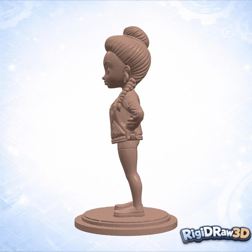 Stylized Girl With Purple Eyes – RDW3D-ZJU5C