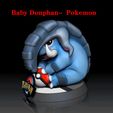 Donphan_Baby.gif Donphan (V2 Baby) Pokémon figurine - 3D print model