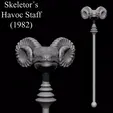 Skeletor’s Havoc Staff (1982) 3D PRINTABLE SKELETOR HAVOC STAFF - 1982 - HIGHLY ACCURATE