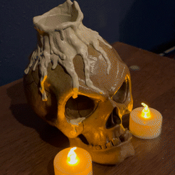 IMB_xZFjSJ.gif STL file SKULL LAMP - HALLOWEEN・3D printable model to download