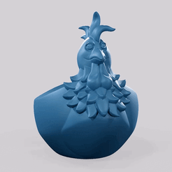 Gif.gif Archivo STL Plato de pollo・Modelo para descargar y imprimir en 3D