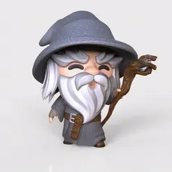 gandalf-stl-3d-printing-lord-of-the-rings-lotr-figure-toy-6-3.gif Chibi GANDALF STL 3D Printing Files | High Quality | Cute | 3D Model | Lord of the Rings | Tolkien | Toy | Figure | Playful