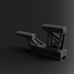 ezgif.com-video-to-gif.gif Fichier OBJ Monture Picatinny squelettique de type Hydra・Modèle à imprimer en 3D à télécharger