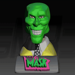 UniConverter_20220512234453.gif Télécharger fichier STL The Mask bust Caricature • Modèle à imprimer en 3D, GMT3D