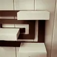 Untitled-video-Made-with-Clipchamp.gif Modern 3 Tier Hidden Shelf - No Supports - 4 Parts