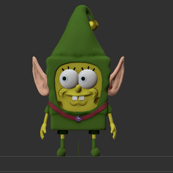 SpongebobElve.gif STL file Spongebob Elf Dungeon and Dragons Are You Feeling it Now Mr. Krabs・3D printer model to download