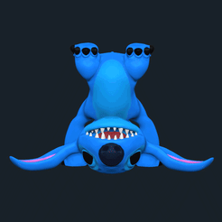 gif.gif Fichier STL STITCH à l'envers - Pas de support・Modèle pour imprimante 3D à télécharger