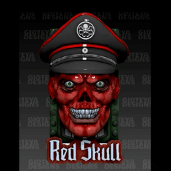 SKULL.gif Télécharger fichier STL Crâne rouge • Objet à imprimer en 3D, GioteyaDesigns