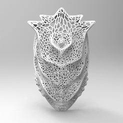 untitled.183.gif STL file MASK MASK VORONOI COSPLAY HALLOWEEN・3D printable model to download