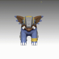 ZBrush-Movie-4.gif Файл STL Дигимон - Бакумон・Идея 3D-печати для скачивания