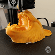 TONEgif.gif STL file Water tiger, wall key chain・3D print design to download