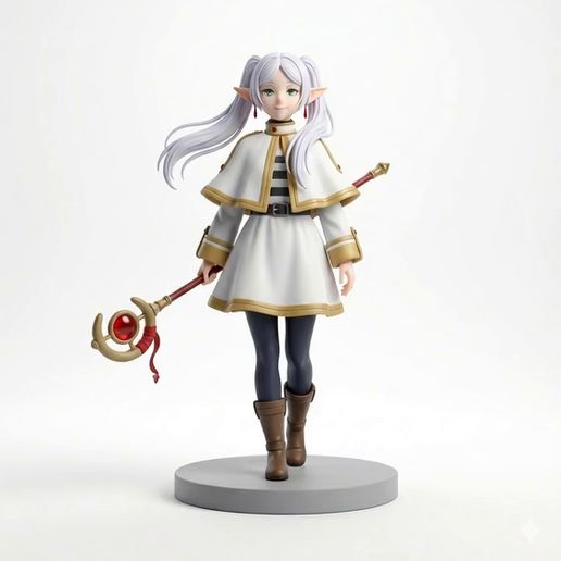 Frieren---"Beyond Journey's End"---Fantasy Figure.mp4 Frieren - "Beyond Journey's End" - фэнтезийная фигурка