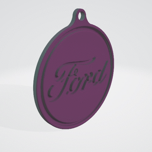 Old Ford keychain 3D model
