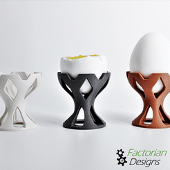 Logo-insert.gif STL file Egg Cup modern Look - Unique 3D Print Design for Breakfast | STL File・Model to download and 3D print