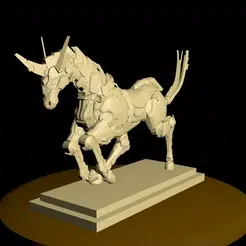 Run.gif STL-Datei Pferd Roboter kostenlos・3D-Druck-Vorlage zum herunterladen