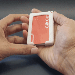 Wallet.gif STL-Datei Minimalistische Brieftasche & Kartenhalter : Slim-Card・Design für 3D-Drucker zum herunterladen