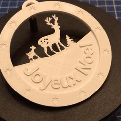 IMB_ECoW0y.gif STL file Christmas Ball Flat stl・3D print object to download