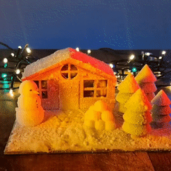 InShot_20221205_213904204_AdobeExpress.gif Free STL file Cosy Little House To Store Your Candies For Christmas・3D printer model to download, Artemix
