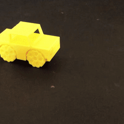 ezgif.com-gif-maker-(4).gif Free STL file Little Jeep Car - PIP (Print In Place) without support・3D printing model to download