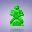 tortue-ninja-1.gif Ninja Turtle 🐢 sitting on a barrel