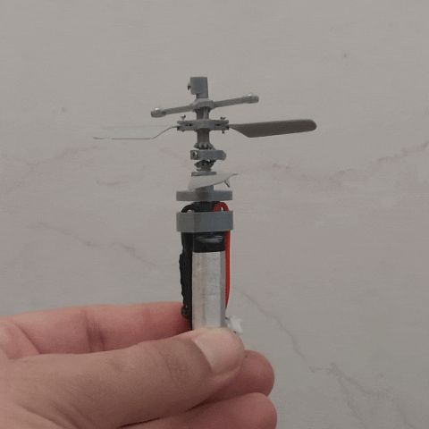 8.gif Mini helicopter (smallest 3D printed drone)