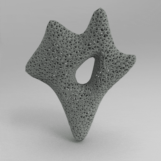voronoi sculpture 10 3D model