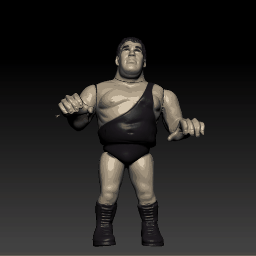 🤼 andre the giant hasbro vintage WWE ACTION FIGURE・ 3D File for