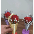 2.gif Free STL file Cone for flowers candies etc・3D printer design to download