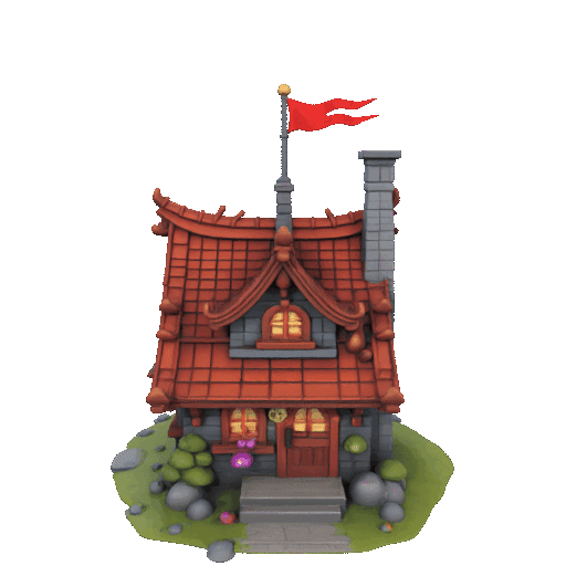 gnome house 13 - 3D model önizlemesi