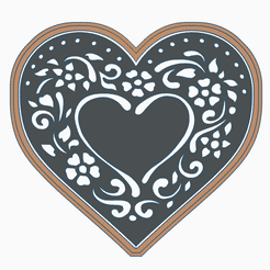 GIF.gif STL file HEART 2 VALENTINE'S DAY / COOKIE CUTTER・3D print design to download