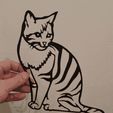 20240108_234443.gif Feline Elegance, line art cat, wall art cat, 2d art cat, cat, kitten, le chat