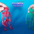 11.gif Archivo STL CLUMSY print-in-place Skeleton Cat Flexi Halloween・Objeto de impresión 3D para descargar