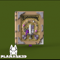 enchirridion-cult-plamask3d.gif Download STL file The Enquiridion/Adventure Time • 3D print model, PLAMASK3D