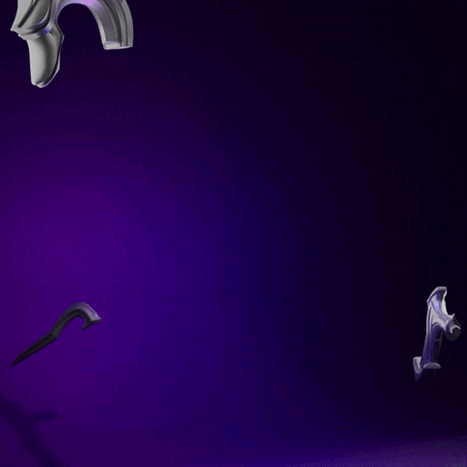 Dark Cosmic Jhin pistol - 3d printable model 3D model