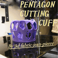 Pentagon cutting cuff, 3d-fabric-jean-pierre