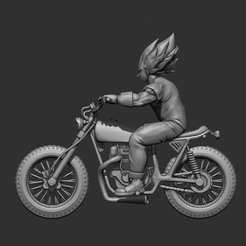 vegetacults.gif Archivo STL Vegeta - Motocicleta - Dragon Ball Z・Diseño para descargar y imprimir en 3D, superandomigs