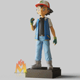 Ash-Ketchum.gif Fichier STL Ash Ketchum - FAN ART - POKÉMON FIGURINE -POKEMON・Design à télécharger et à imprimer en 3D